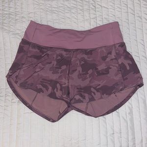 Speed Up Pink/Purple camo shorts